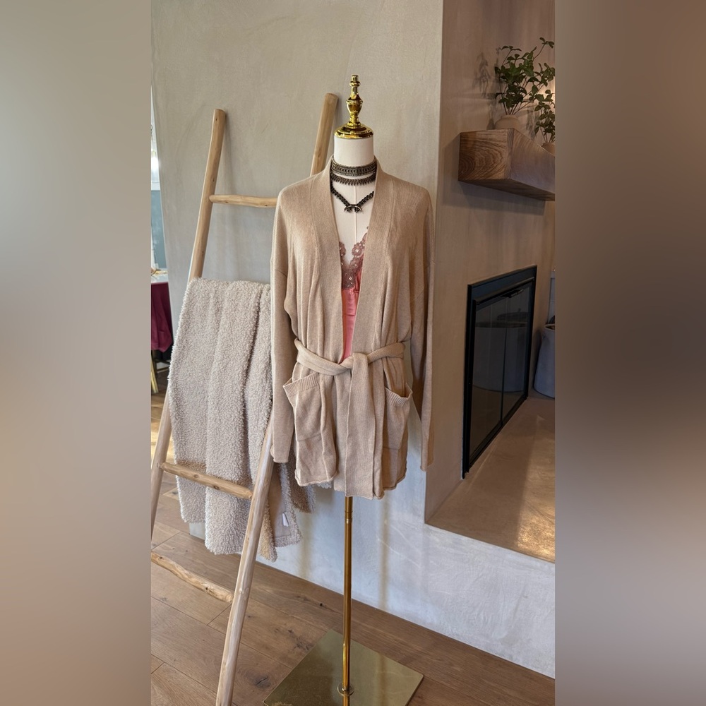 One Grey Day 🌸RARE 🌸Belted Cardigan